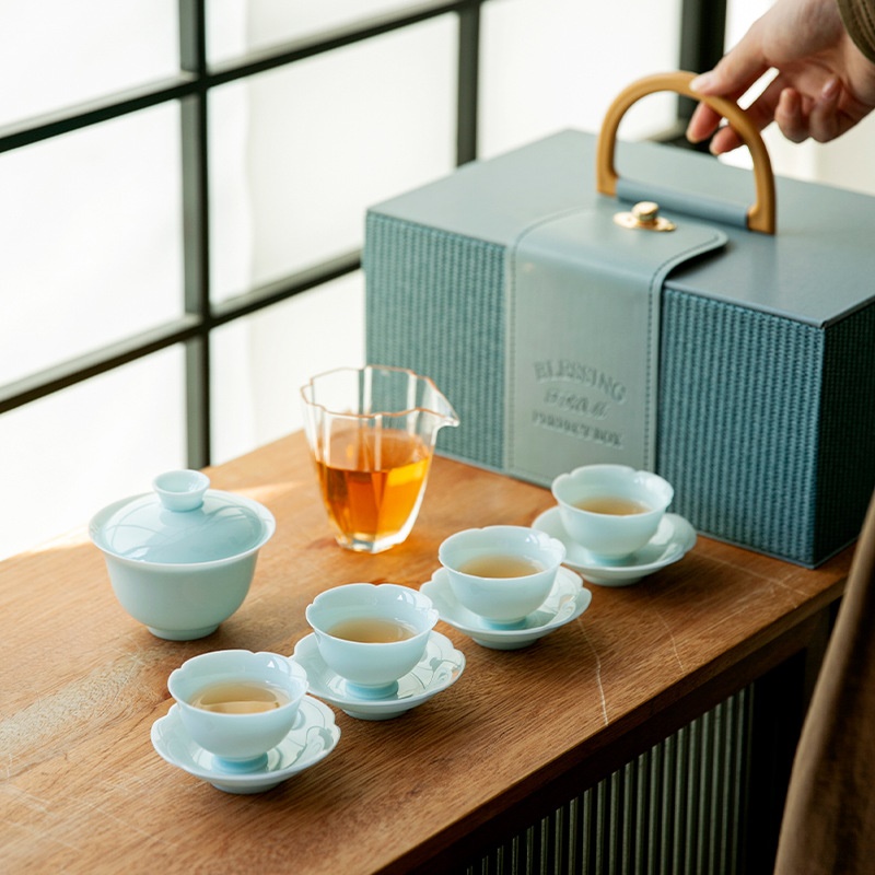 旅行茶具套装冰种功夫茶具户外便携式高档企业年会送闺蜜伴手礼品